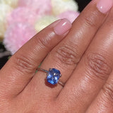 2.24 ct Blue Sapphire Radiant Cut Natural Heated Sri Lanka