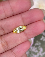 3.07 ct Yellow Sapphire Marquise GIA Unheated | Certified Gemstone