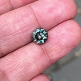 2.51 ct Round Green Sapphire Certified Unheated