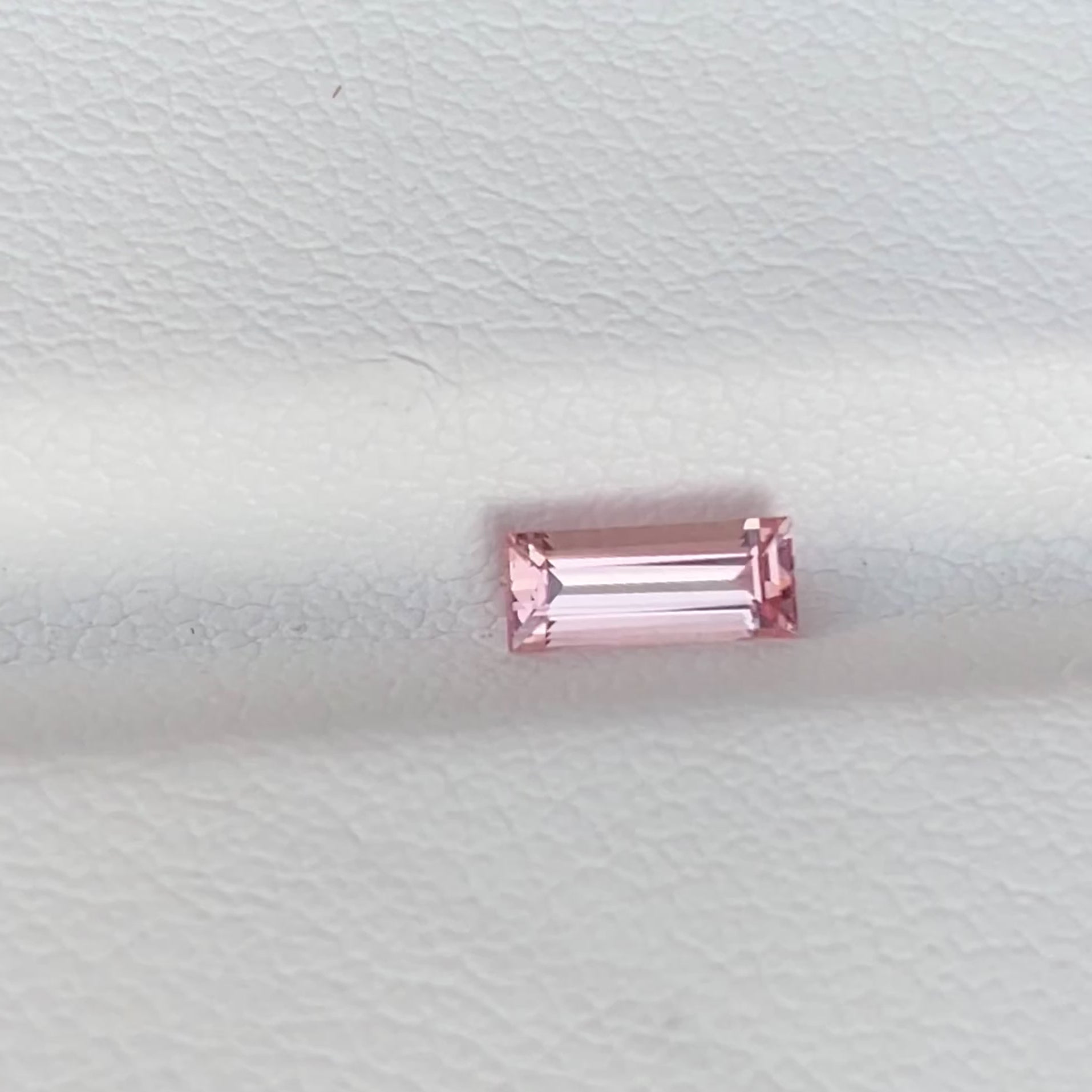0.41 ct Padparadscha Sapphire Baguette Cut Natural Heated Gems