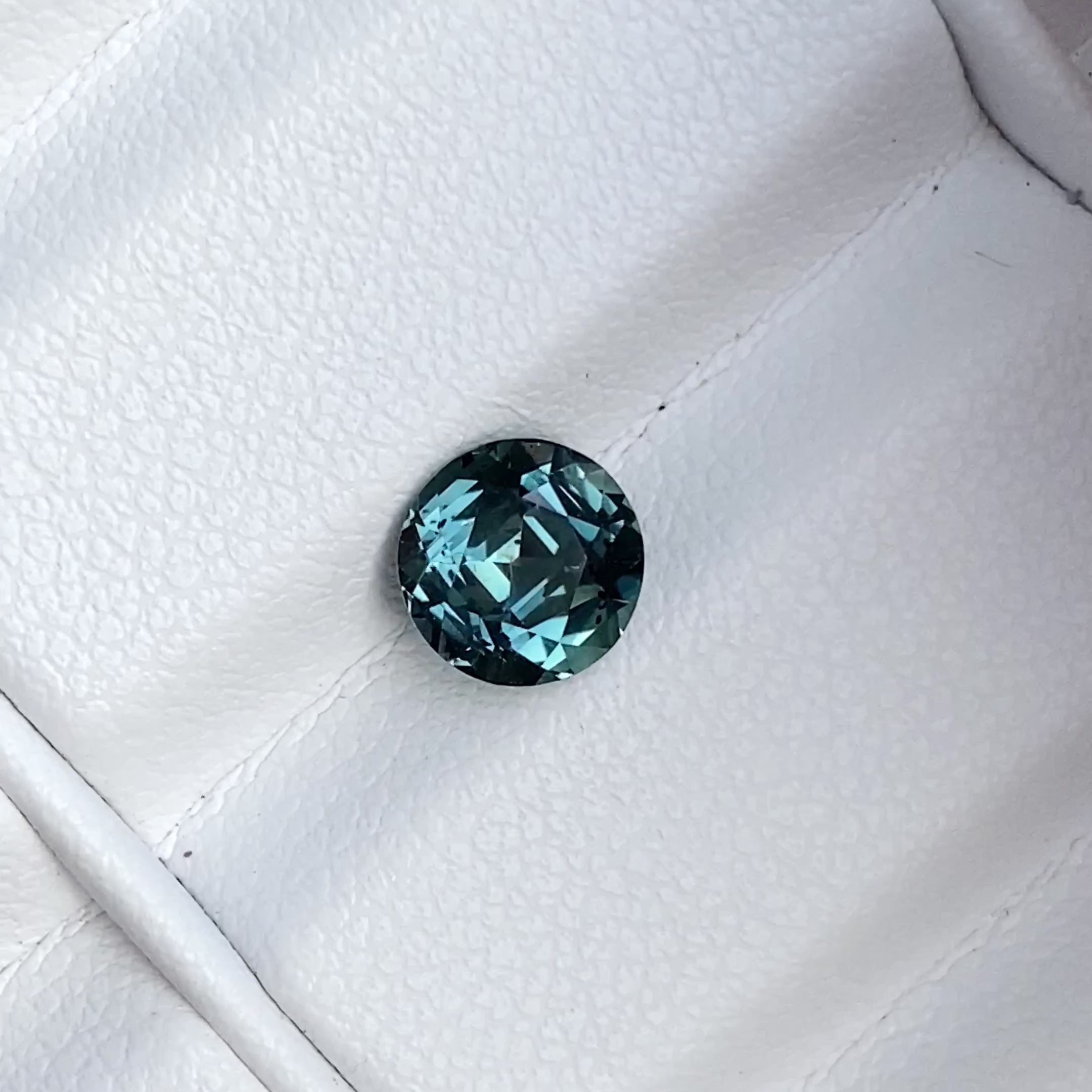 1.54 ct Teal Sapphire Round SHape Natural Unheated Gemstones