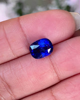 3.70 ct Royal Blue Cushion Sapphire GIA Heated Gem Ceylon