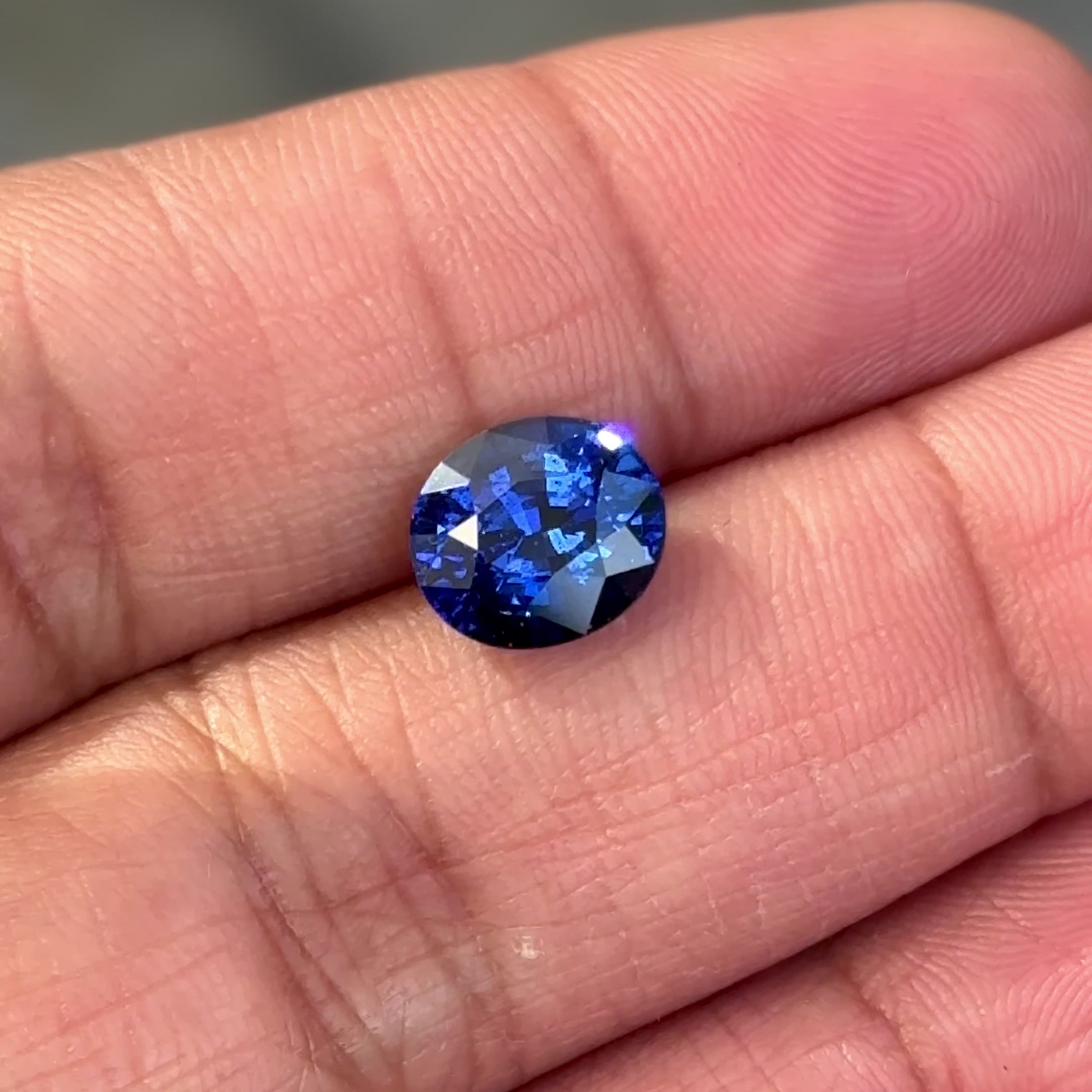 3.01 ct Royal Blue Sapphire Oval Heated GIA Certified Gemstone