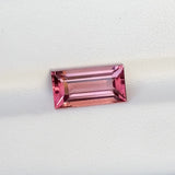 
3.02 ct Orangish Pink Tourmaline Baguette Cut Natural Gemstones
