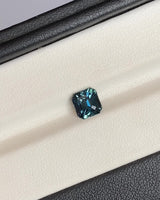 Bluish Green Square Emerald Cut Madagascar Sapphire Unheated Gem