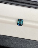 Bluish Green Emerald Cut Madagascar Sapphire