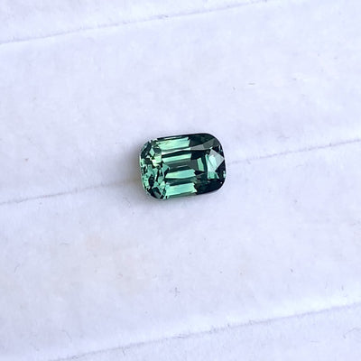 3.03 ct Green Sapphire Cushion Shape Natural Unheated Gems