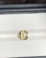 2.17 ct Light Yellow Emerald Cut Ceylon Sapphire Unheated Gem