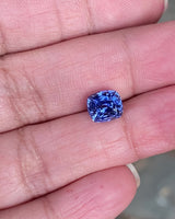 3.24 ct Cornflower Blue Cushion Sapphire GIA Certified Unheated