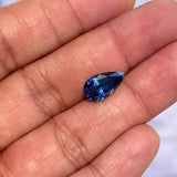 3.56 ct Blue Sapphire Ceylon Pear Heated GIA Certified