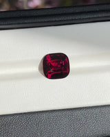 5.52 ct Purplish Red Square Cushion Ceylon Garnet Gemstone