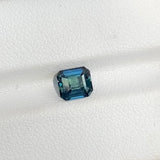 1.07 ct Teal Blue Sapphire Emerald Cut Natural Unheated