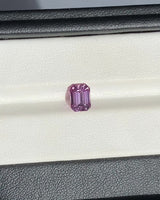 1.64 ct Orangish Pink Emerald Cut Ceylon Sapphire Unheated Gemstone