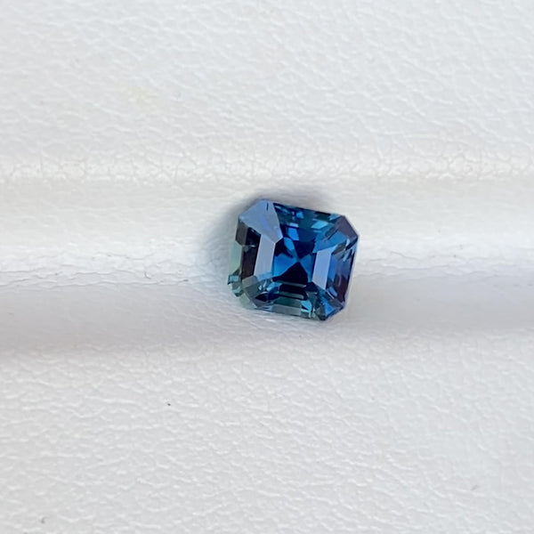 1.07 ct Teal Sapphire Square Cut Natural Unheated Gemstones