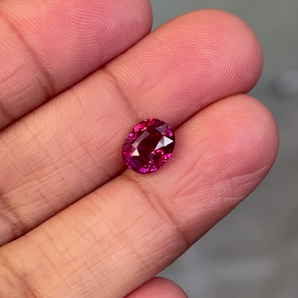 2.06 ct Purplish Pink Sapphire GIA Certified Heated