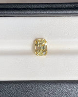 3.54 ct Yellow Emerald Cut Sapphire Unheated GIA Gem