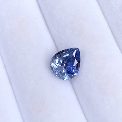 3.44 ct Blue Sapphire	Pear Natural Unheated Gems