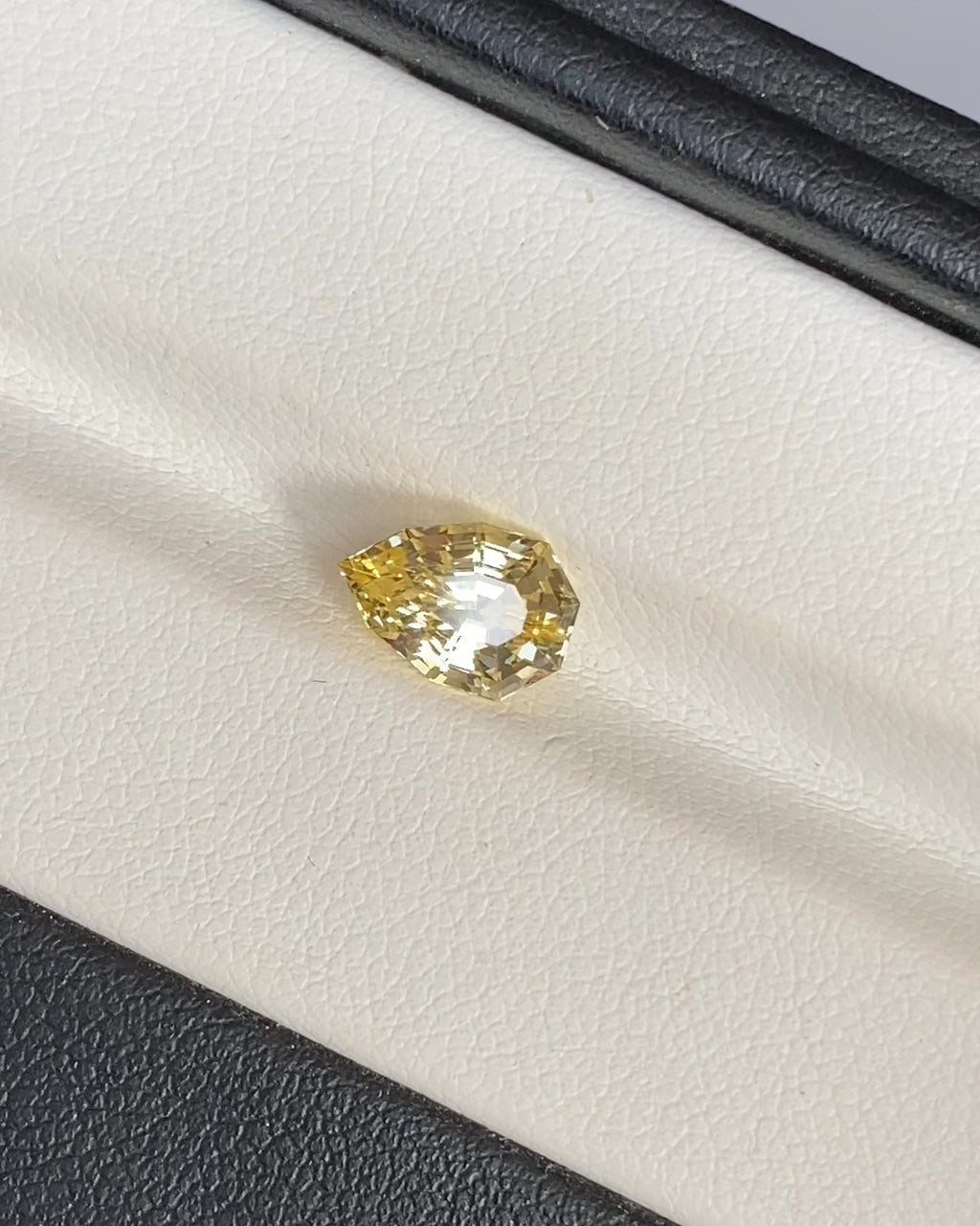 2.11 ct Yellow Fancy Cut Ceylon Sapphire Unheated Gemstone