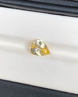 2.19 ct Yellow Pear Ceylon Sapphire Unheated Gem