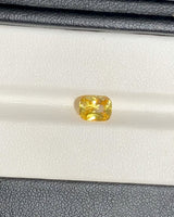 1.51 ct Yellow Rectangular Cushion Ceylon Sapphire Heated Gem