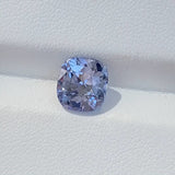 3.28 ct Periwinkle Blue Sapphire Cushion Natural Unheated