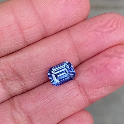 3.36 ct Blue Sapphire Emerald Cut Natural Unheated GIA Certified Gems