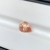 2.18 ct Peach Sapphire Pear Natural Heated Sri Lanka