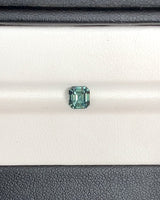 0.85 ct Green Square Emerald Cut Madagascar Sapphire Unheated