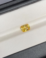 1.51 ct Yellow Rectangular Cushion Ceylon Sapphire Heated Gem