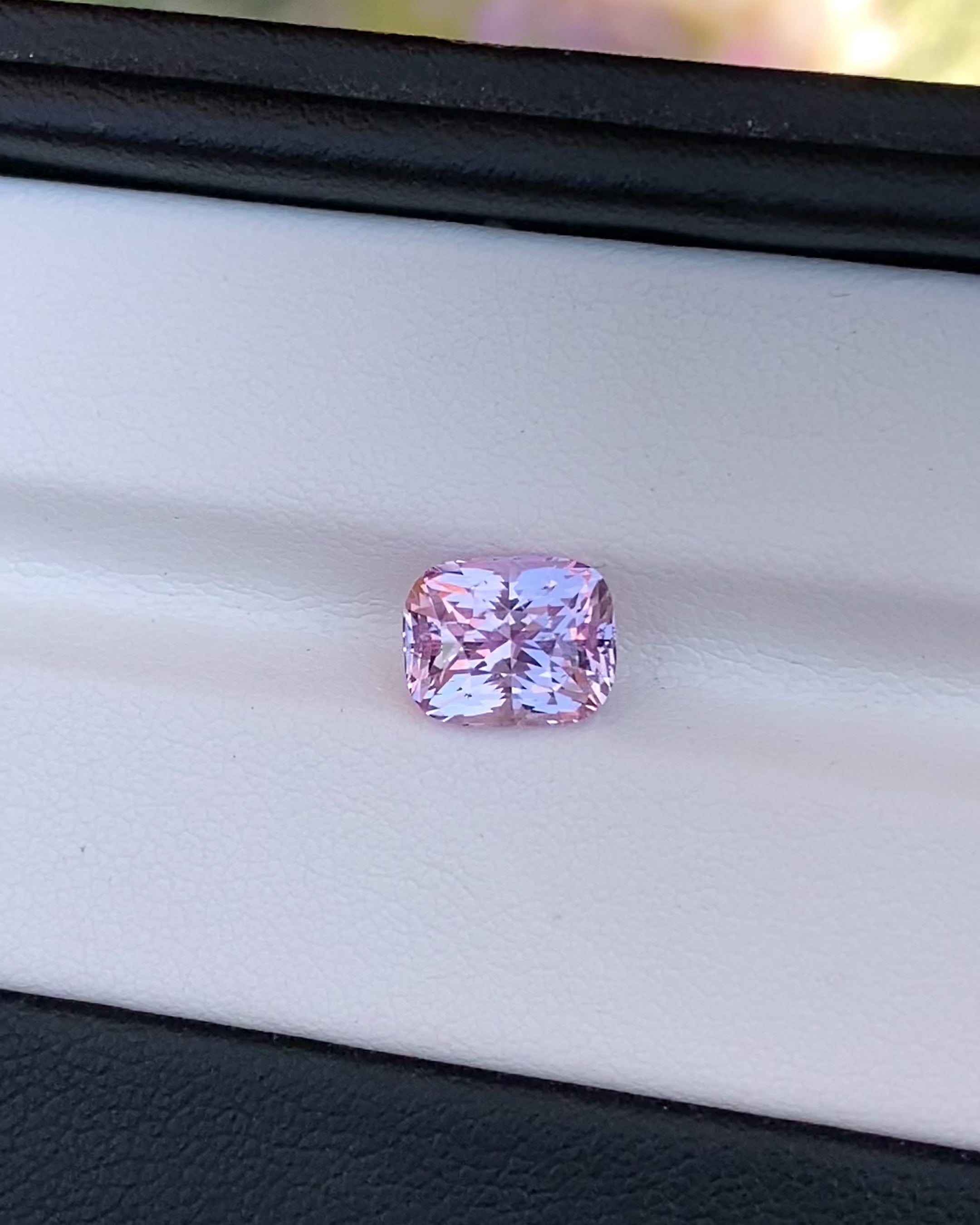 pink cushion cut sapphire video