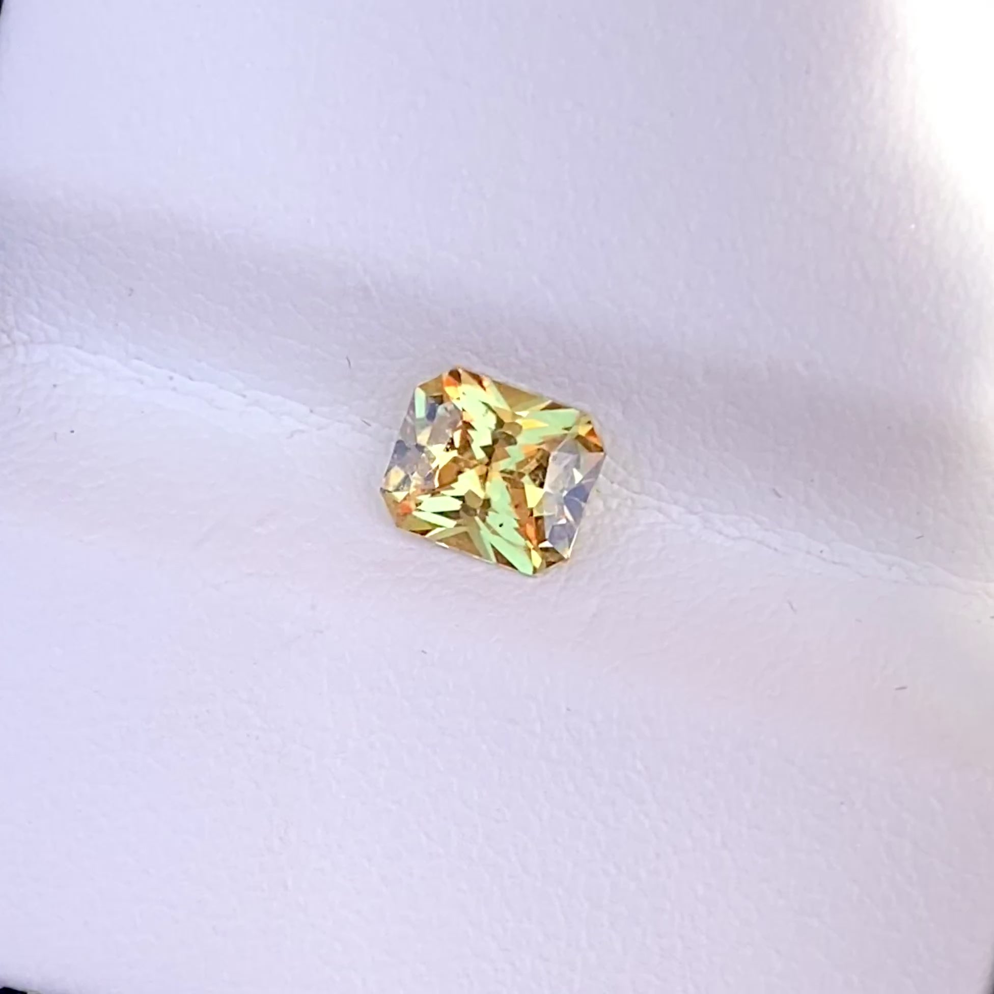 1.17 ct Yellow Sapphire Radiant Cut Natural Unheated