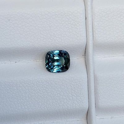 1.57 ct Teal Sapphire Cushion Shape Natural Unheated Gems