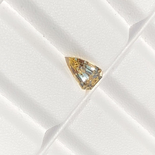 2.04 ct Yellow Sapphire Unique Triangular Cut Natural Unheated
