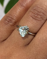 2.16 ct Mint Green Sapphire Fancy Triangular Cut Natural Unheated