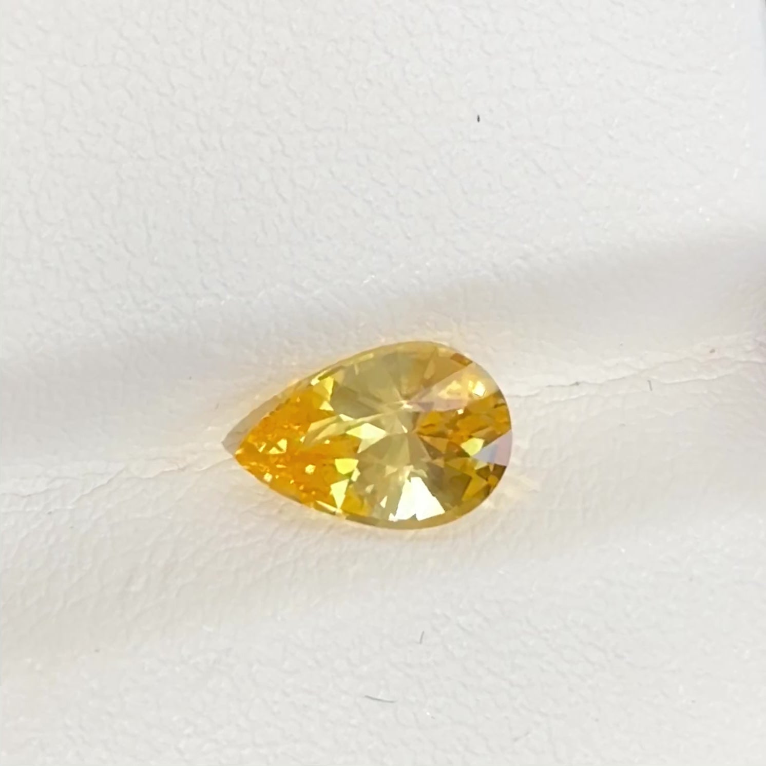 2.03 ct Yellow Sapphire Pear Shape Natural Heated Gemstones
