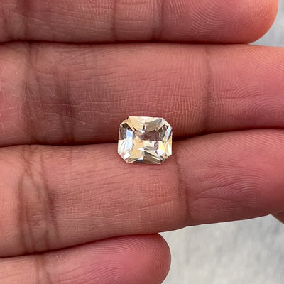 2.21 ct Champagne Sapphire Radiant Cut Natural Heated Gems