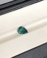 1.52 ct Bluish Green Pear Madagascar Sapphire Heated Gem