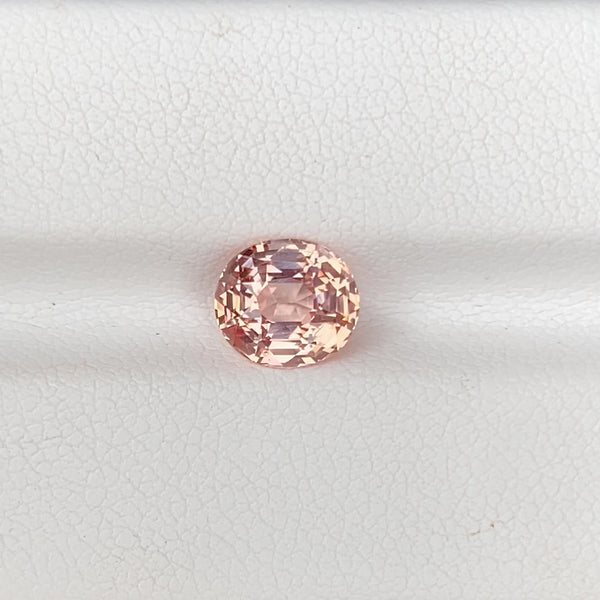 2.10 ct Peach Sapphire Oval Shape Natural Heated Gemstones