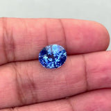 5.30 ct Vivid Medium Blue Sapphire Oval Heated GIA Certified