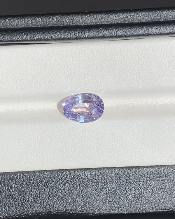 3.51 ct Violet Fancy Oval Ceylon Sapphire Unheated Gemstone