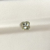 0.68 ct Yellowish Green Radiant Cut Madagascar Sapphire Unheated