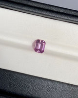 1.64 ct Orangish Pink Emerald Cut Ceylon Sapphire Unheated Gemstone