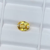 3.05 ct Vivid Yellow Sapphire Oval Natural Unheated GIA Certified