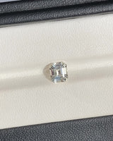 1.58 ct Colourless Emerald Cut Ceylon Sapphire Unheated Gemstone