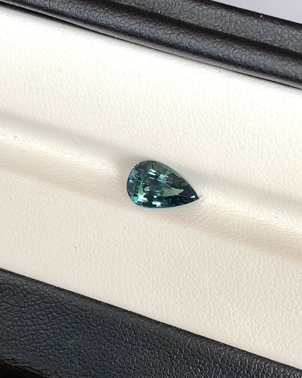 2.03 ct Bluish Green Pear Madagascar Sapphire Heated Gem