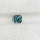 1.12 ct Teal Sapphire Square Cut Natural Unheated
