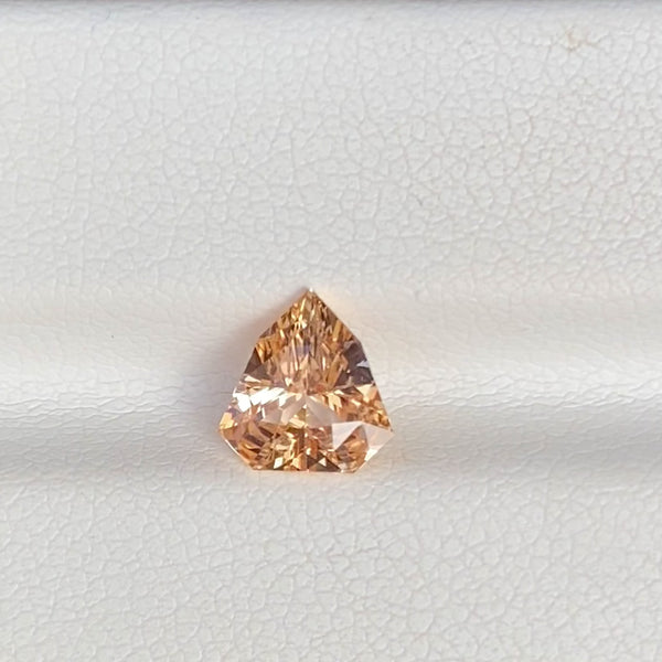 1.53 ct Ceylon Peach Sapphire Shield Cut Natural Heated