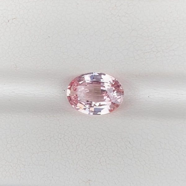 1.98	ct Peach Sapphire Oval Natural Heated Gemstones