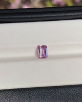 1.00 ct Orangish - Pink Emerald Cut Ceylon Sapphire Unheated Gemstone