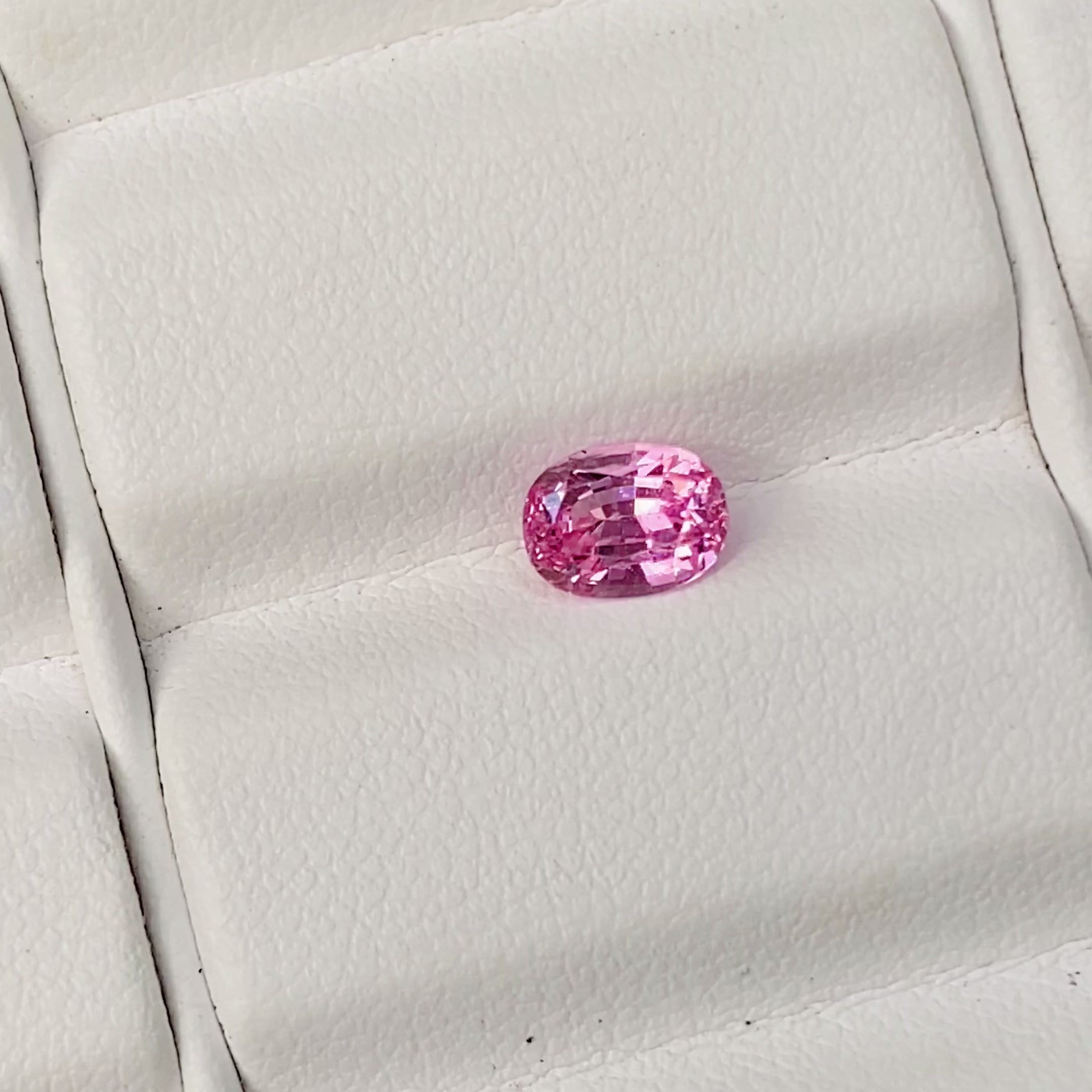 1.21 ct Padparadscha Sapphire Cushion Shape Natural Heated